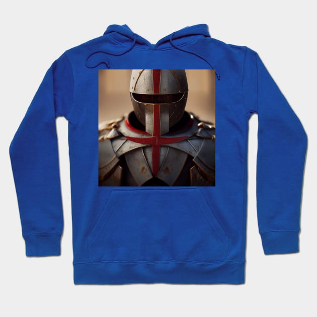 Knights Templar in The Holy Land Hoodie by Grassroots Green